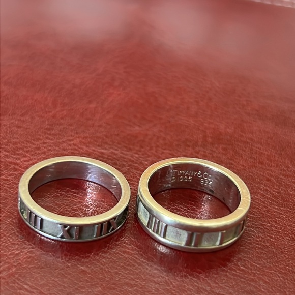 TIFFANY & CO. Atlas 1995 Roman Number  Sterling Silver 925 Ring  sz:5 🤍 5g Auth.